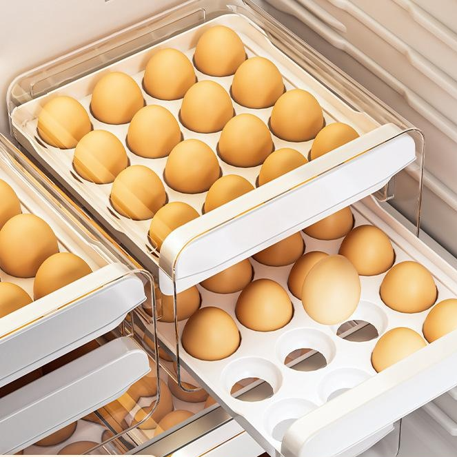 Egg storage box drawer style