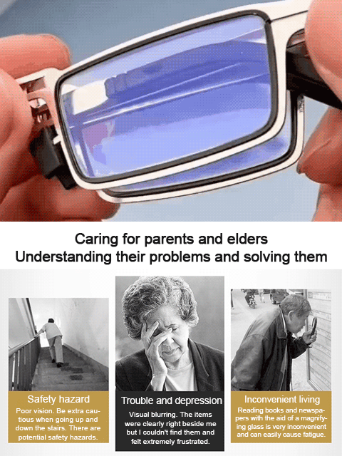 Portable Foldable Anti-Radiation Blue Light Reading Glasses