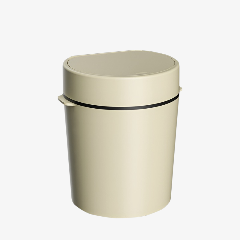 Cubo de basura de gran capacidad para cocina doméstica con tapa y almacenamiento