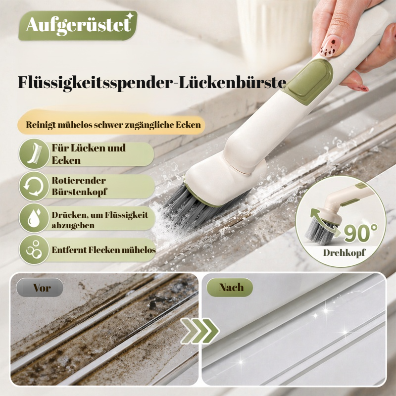 Rundum drehbare Fugenbürste mit Flüssigkeitszufuhr