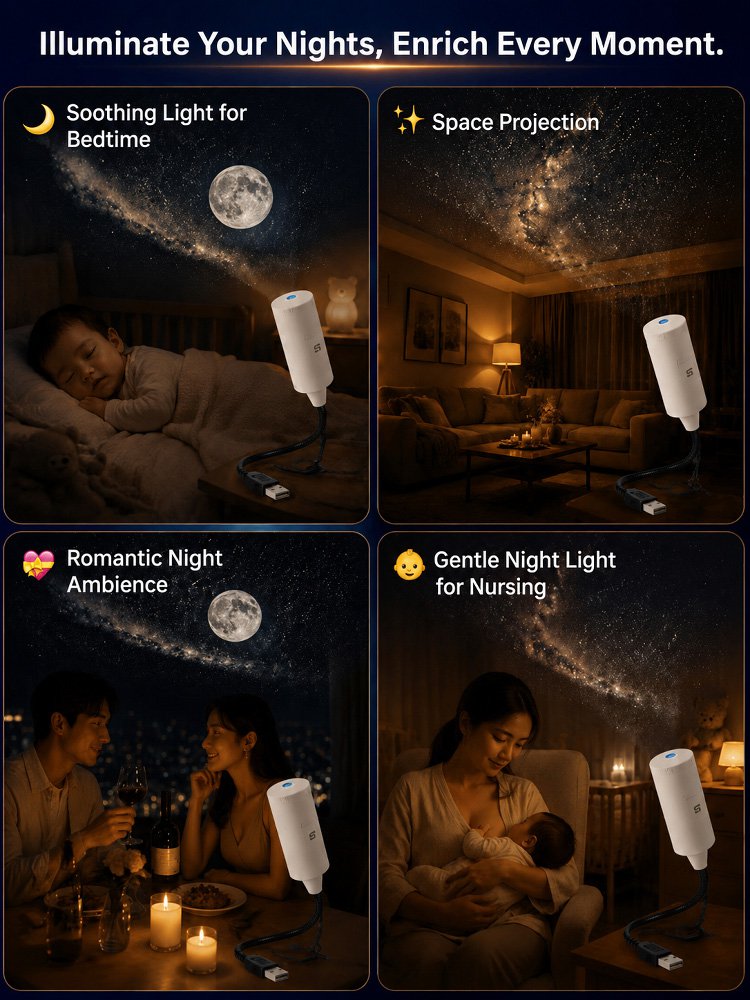 Starry Sky Projection Night Light