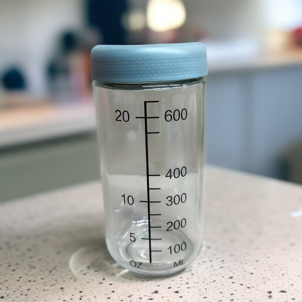 저울이 포함된 실용적인 유리 밀봉 용기