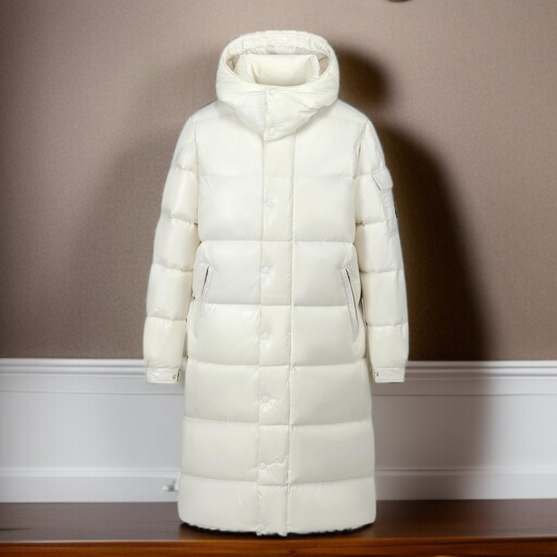 후드 착탈식 유니섹스 롱 다운