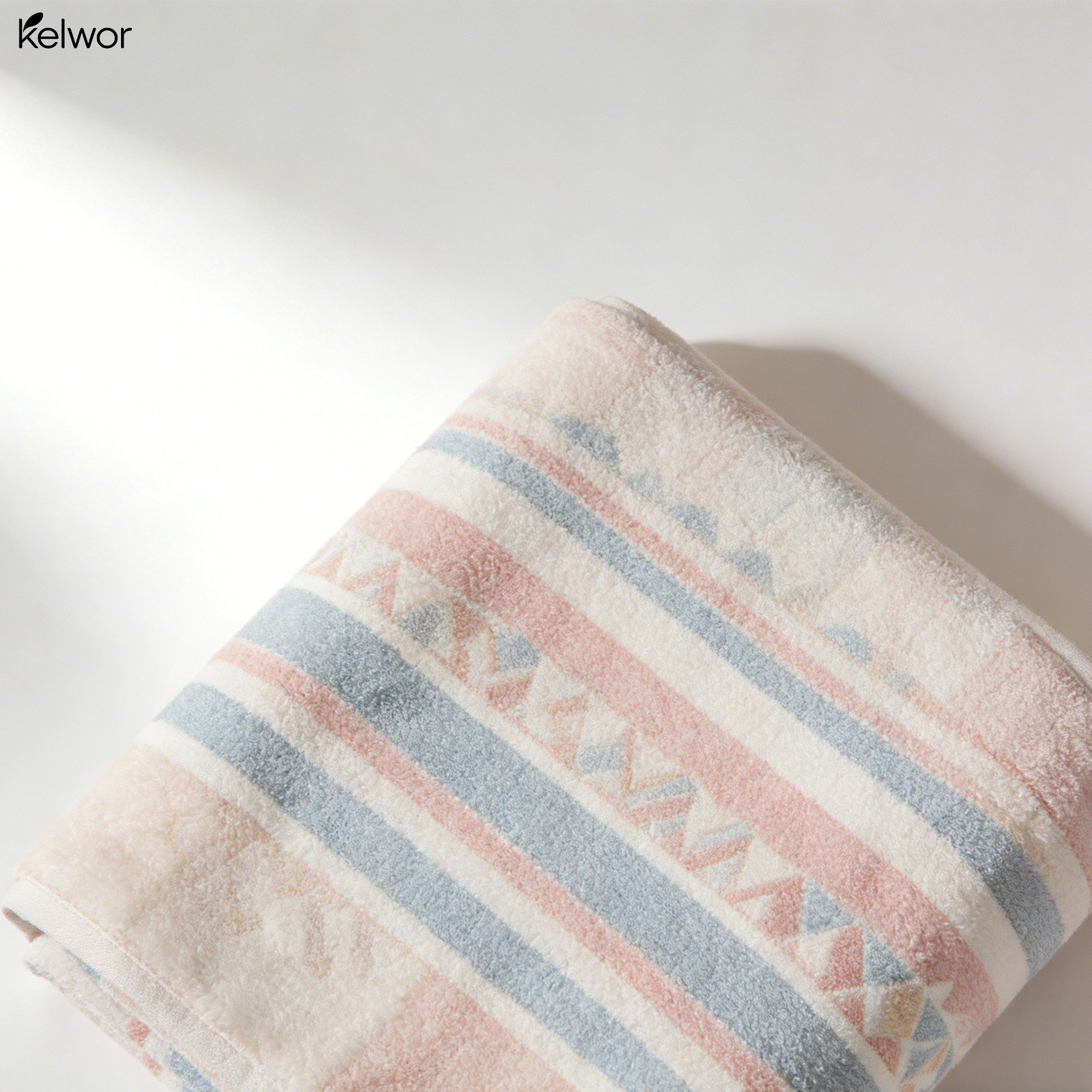 Czysty bawełniany, oddychający koc ręcznikowy