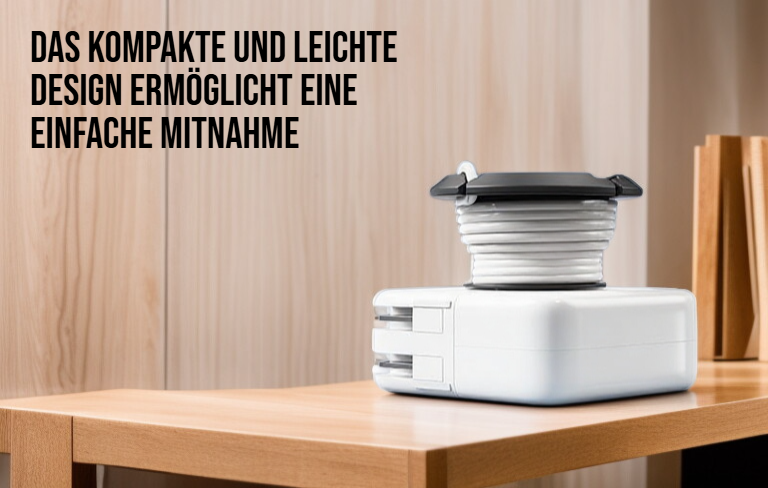 Kabelmanagement mit praktischem Wickler für Ladegeräte