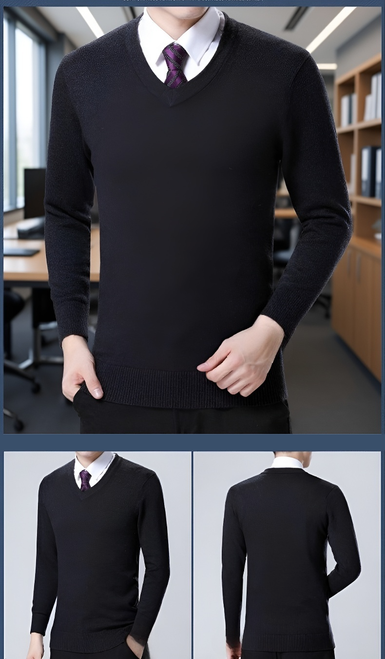 V넥 디자인 강조 이미지