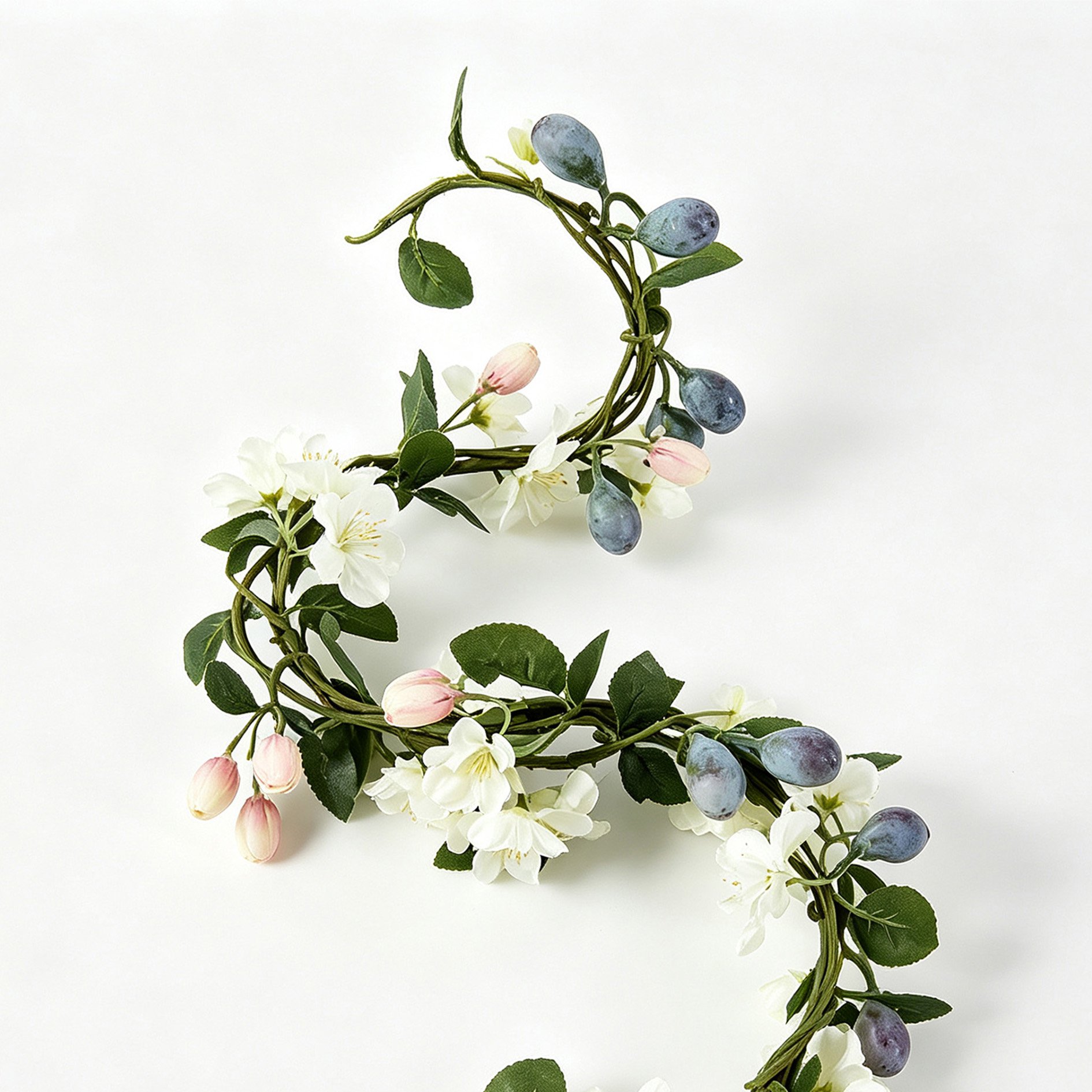 Green Fruit Floss Floral Vine