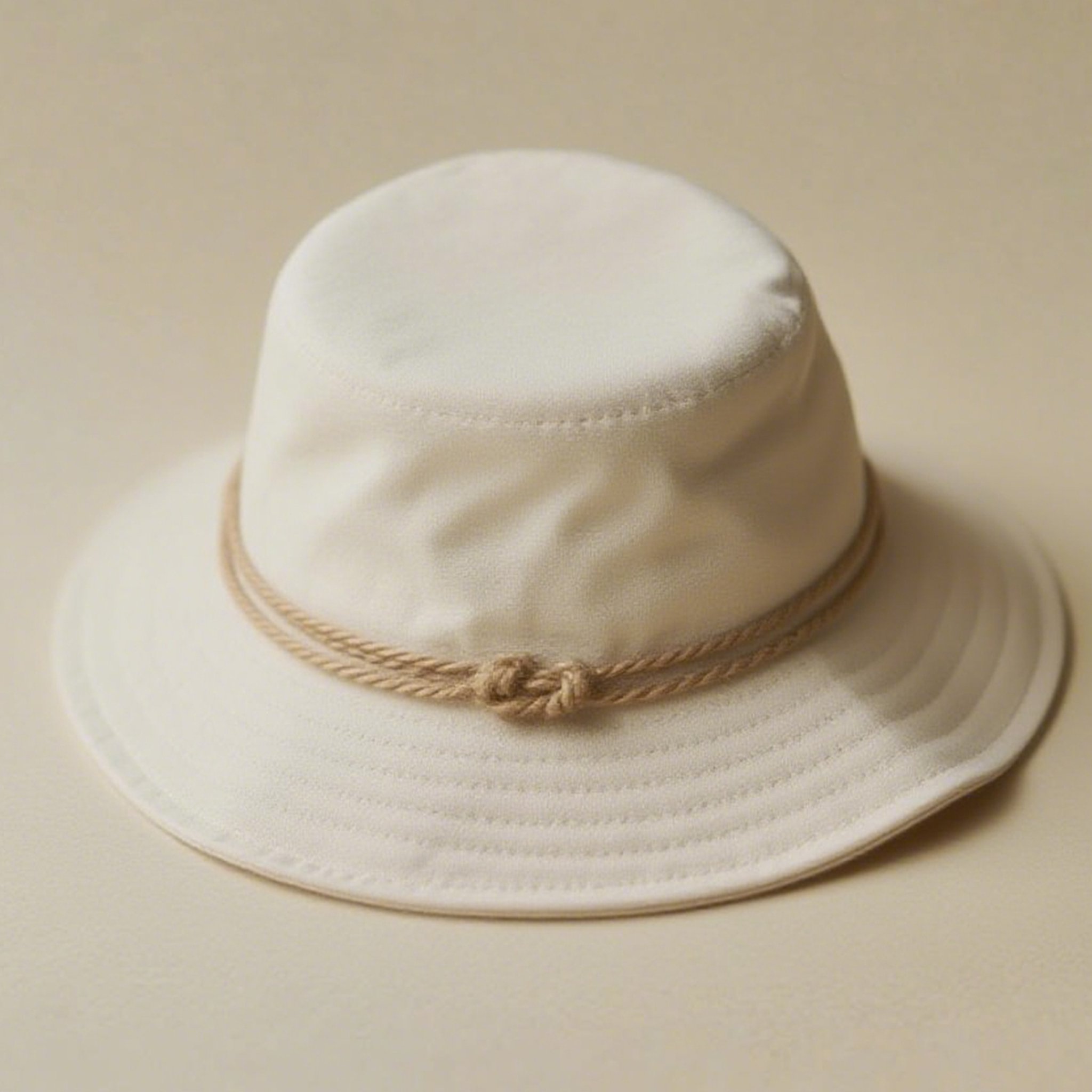 모델이 착용한 프리미엄 버킷햇 스타일링 컷