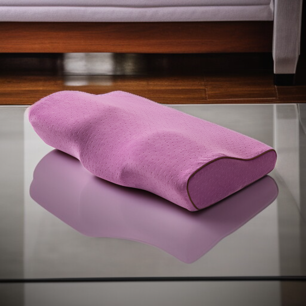 蝶の形をした低反発枕