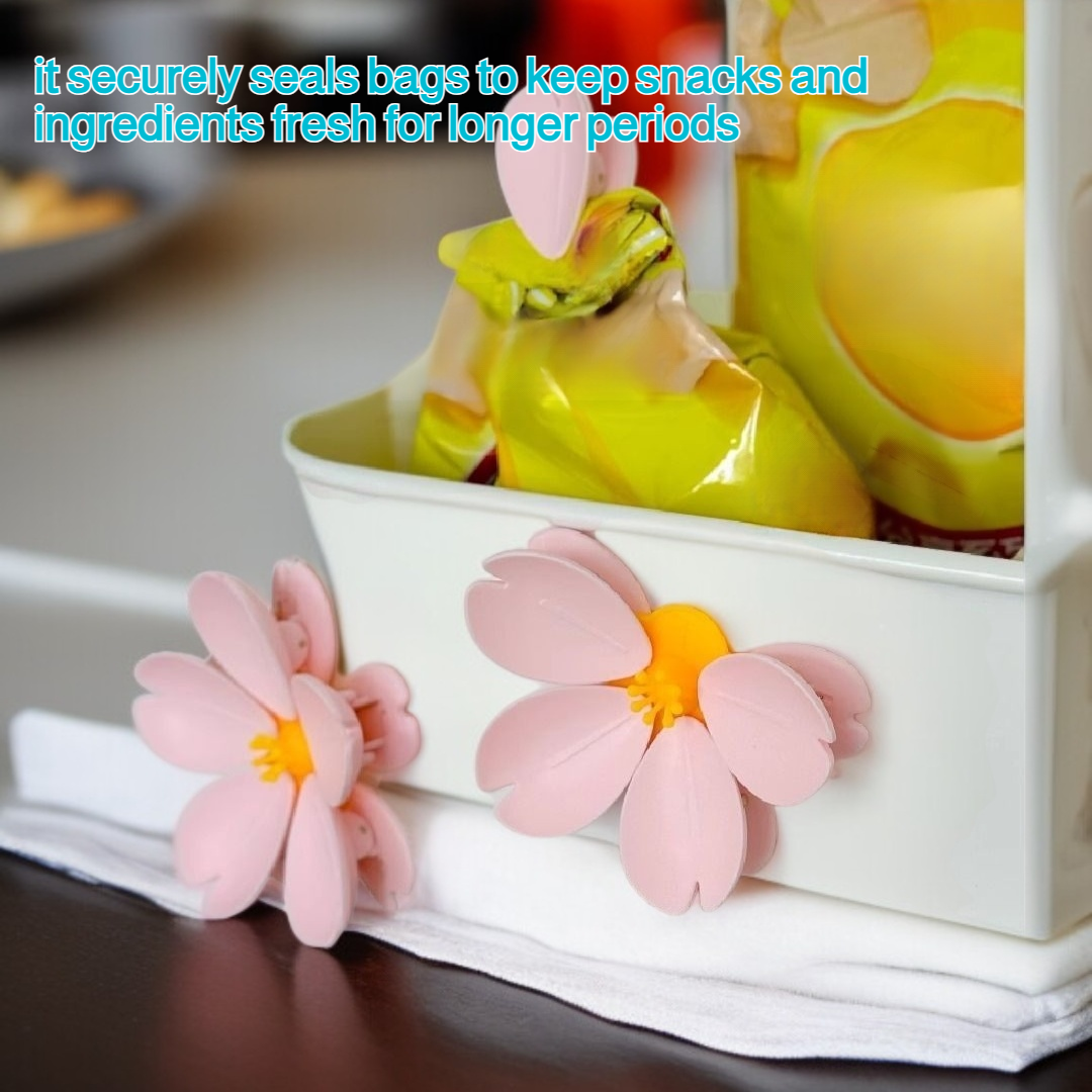 Cherry blossom sealing clip