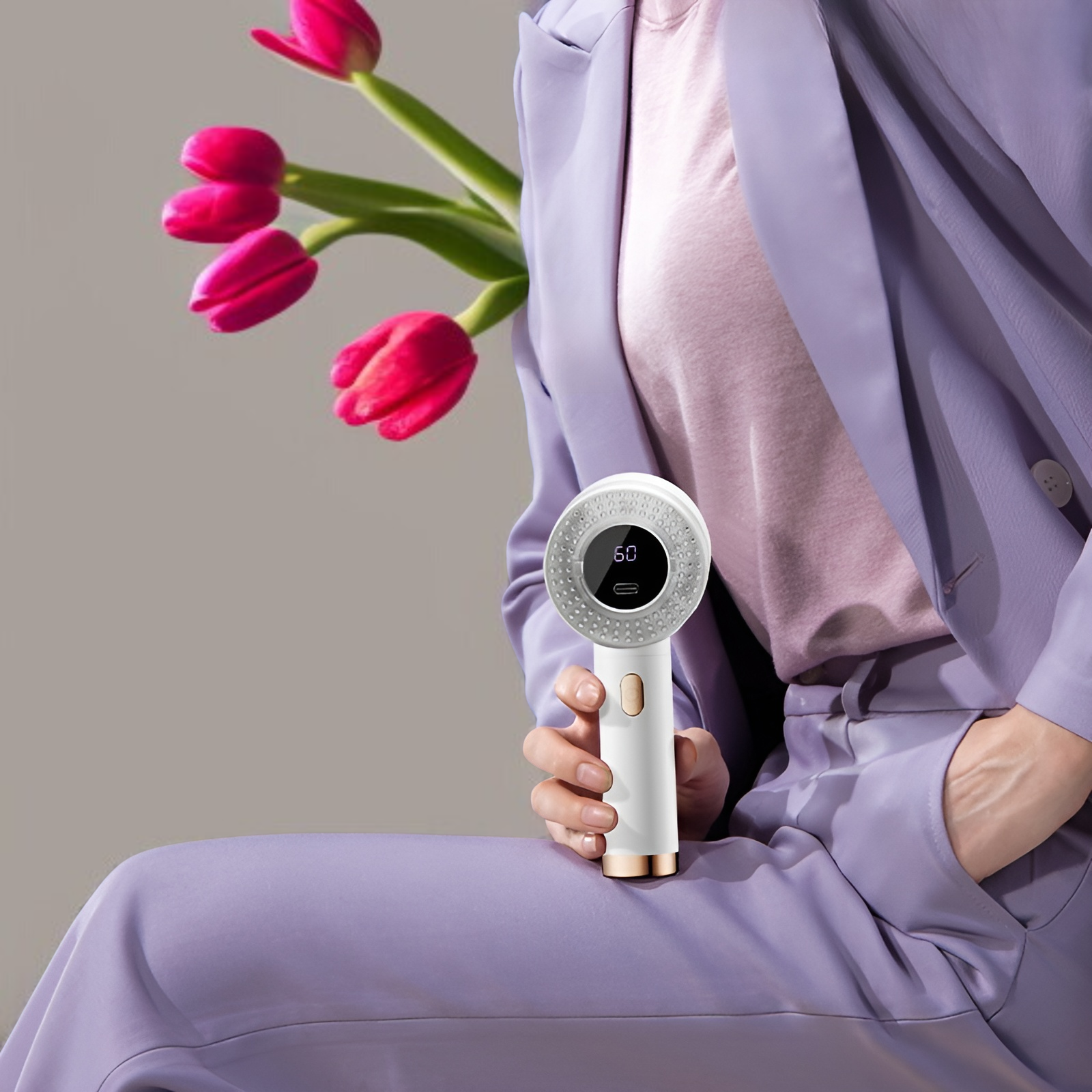 Elektrischer Fusselrasierer mit 3 Geschwindigkeiten, 6-Klingen und Type-C Anschluss