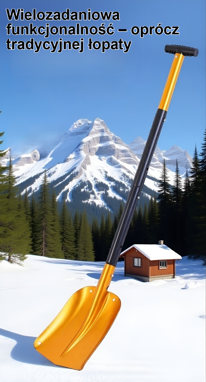 Wielofunkcyjna łopata ratunkowa do użytku na zewnątrz
