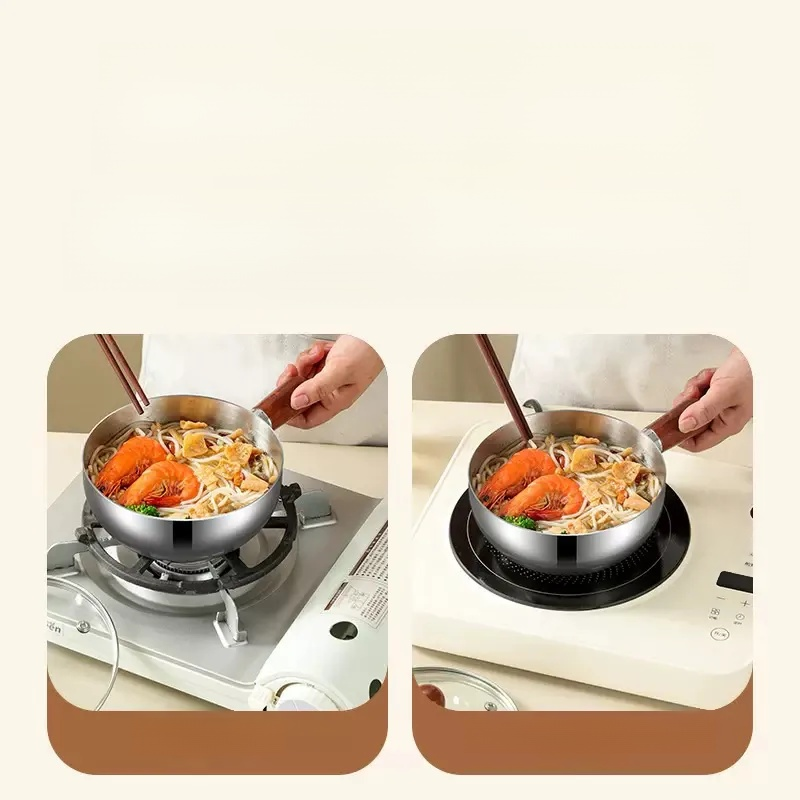 Luxusní mléčný hrnec se zlatou rukojetí a salátová mísa