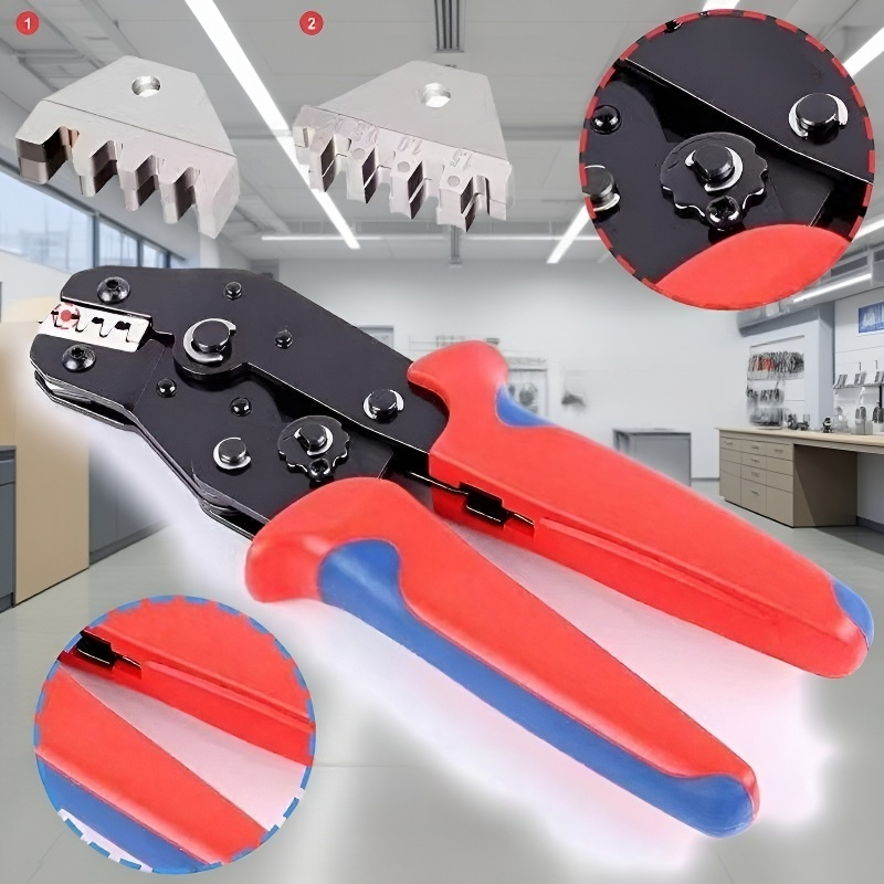 Pinza de crimpado para terminales eléctricos de arnés de cable de coche
