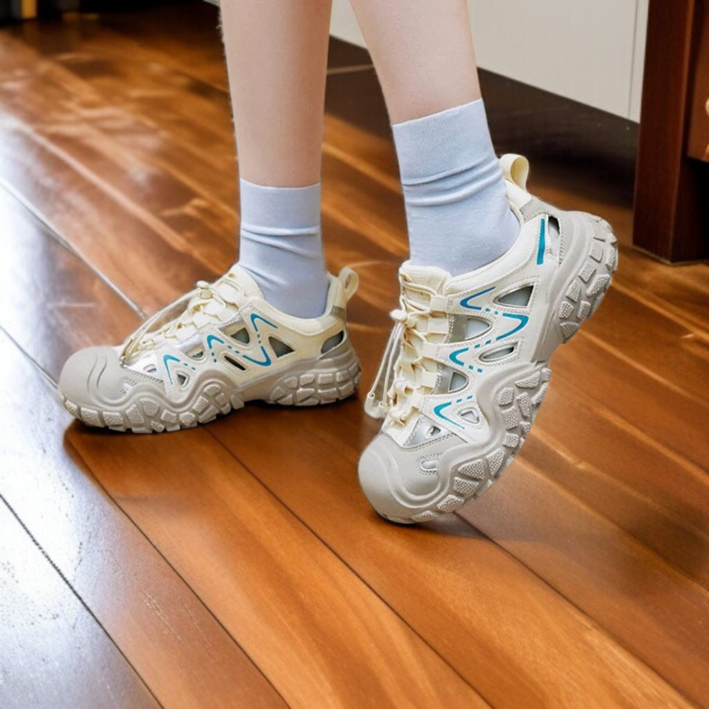 여성 펀칭 아빠 신발 통풍 메쉬 운동화 똥 밟는 느낌 펀칭 아빠 신발