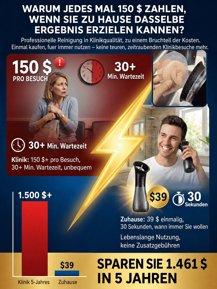 Elektrischer Ohrreiniger Pflege-Set für Zuhause