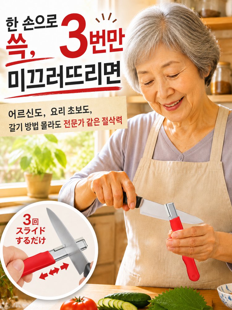 【극도로 날카로움】날을 세우는 칼 가는 신기