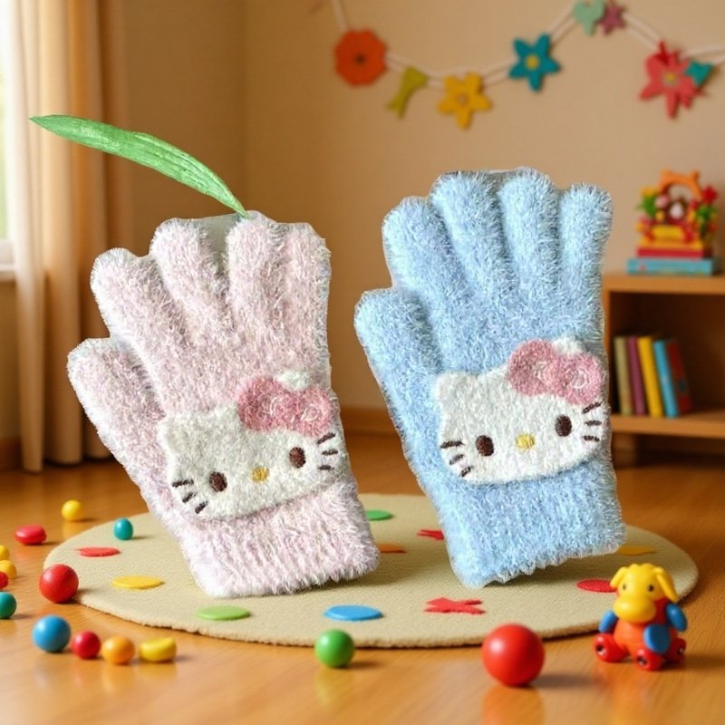 Detalle de los guantes térmicos con forro interior cálido