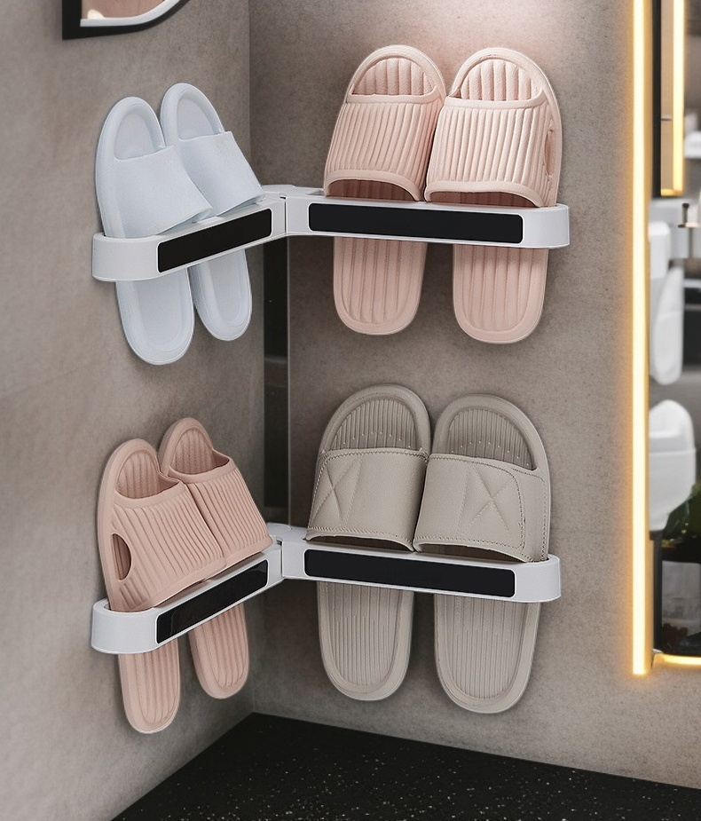 Lochfreie Wandhalterung für Badezimmer Pantoffeln