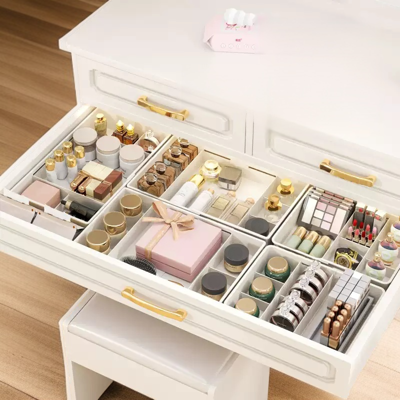 可伸縮抽屜分隔收納盒