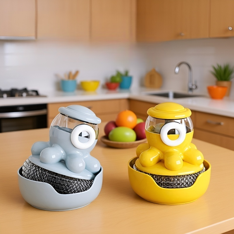 Automatyczna szczotka do mycia naczyń z dozownikiem płynu