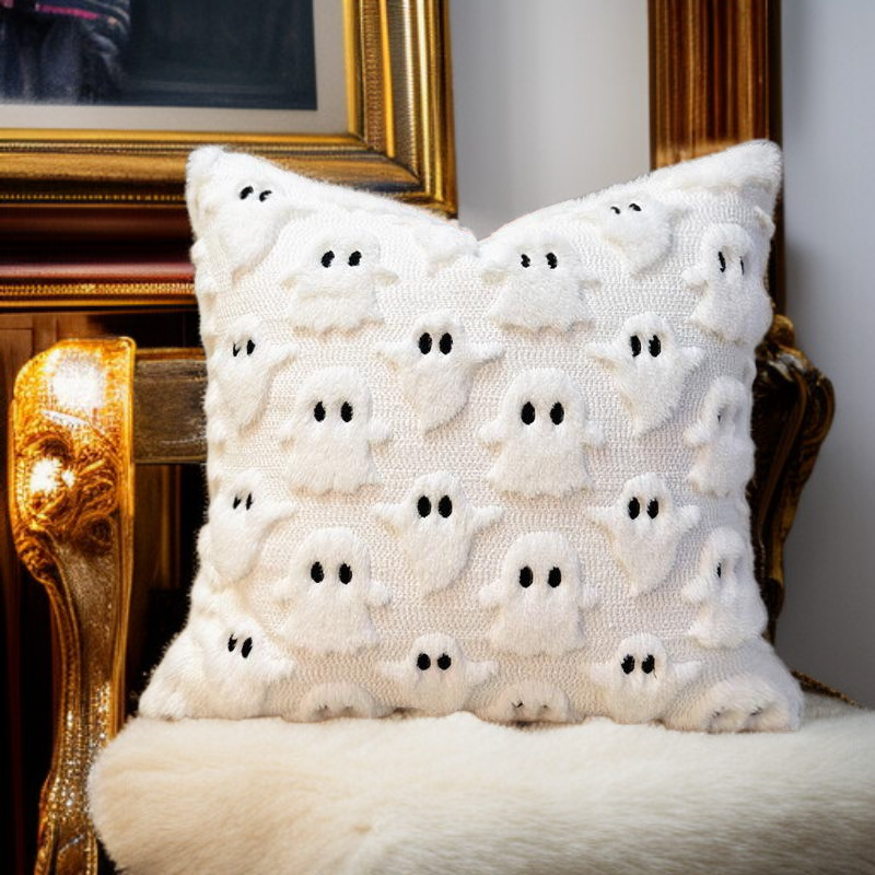 絨毛立體刺繡抱枕