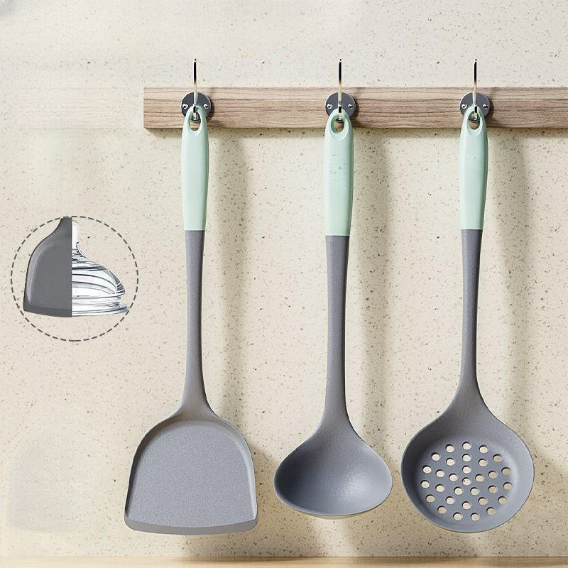  Food-Grade Silicone Turner Set, Non-Stick Pan Safe, Heat Resistant, Home Cooking Utensils