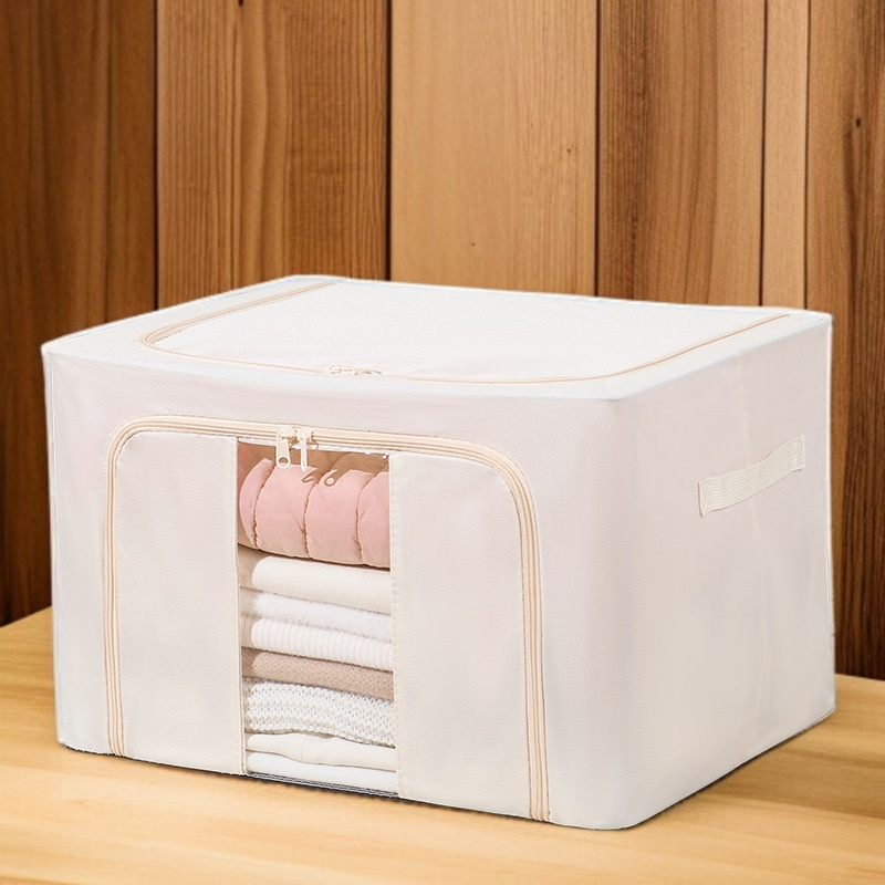 철골 대용량 두꺼운 수납함 가시 의류 수납함 단일창 수납함 투명 수납함