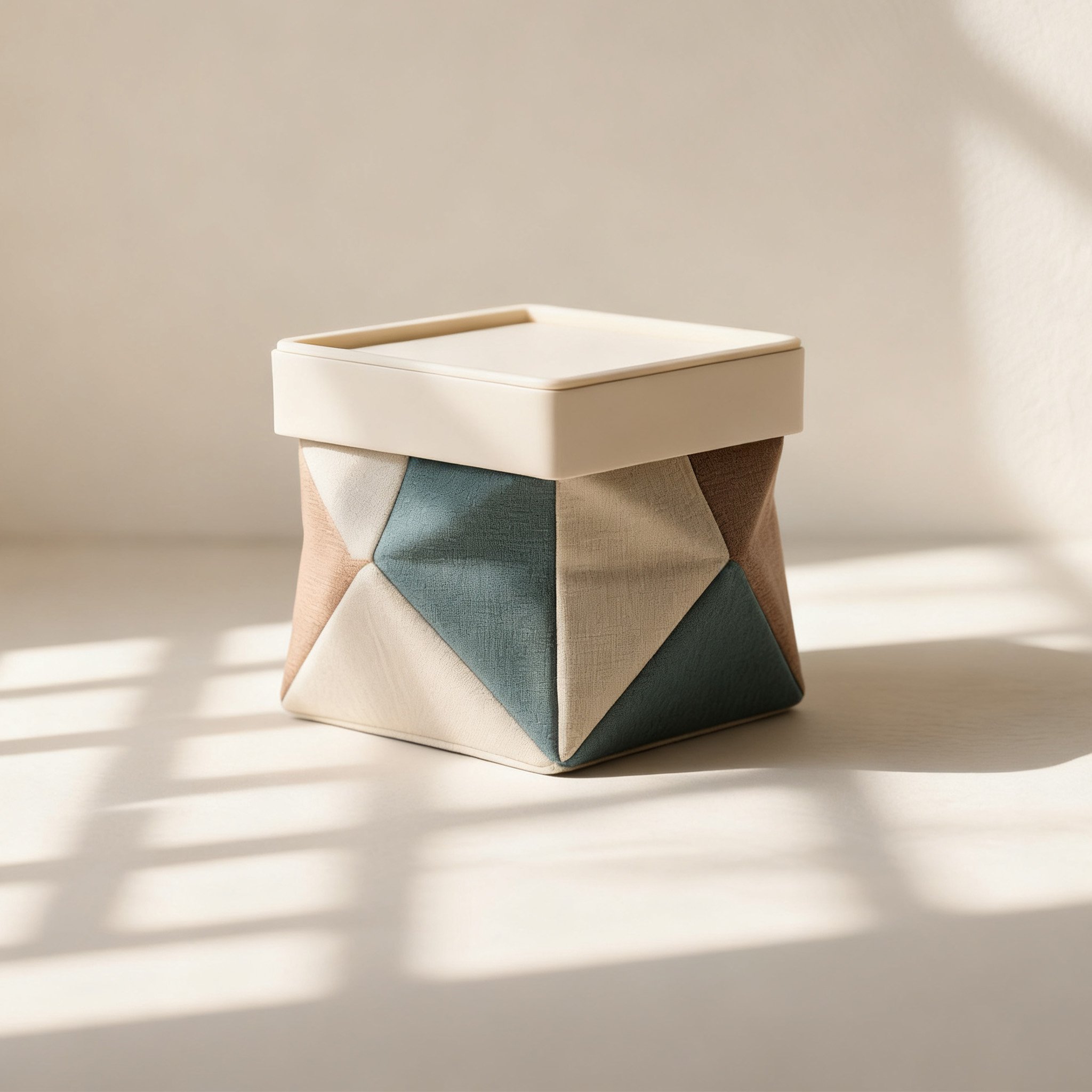  패브릭 패치워크 수납함