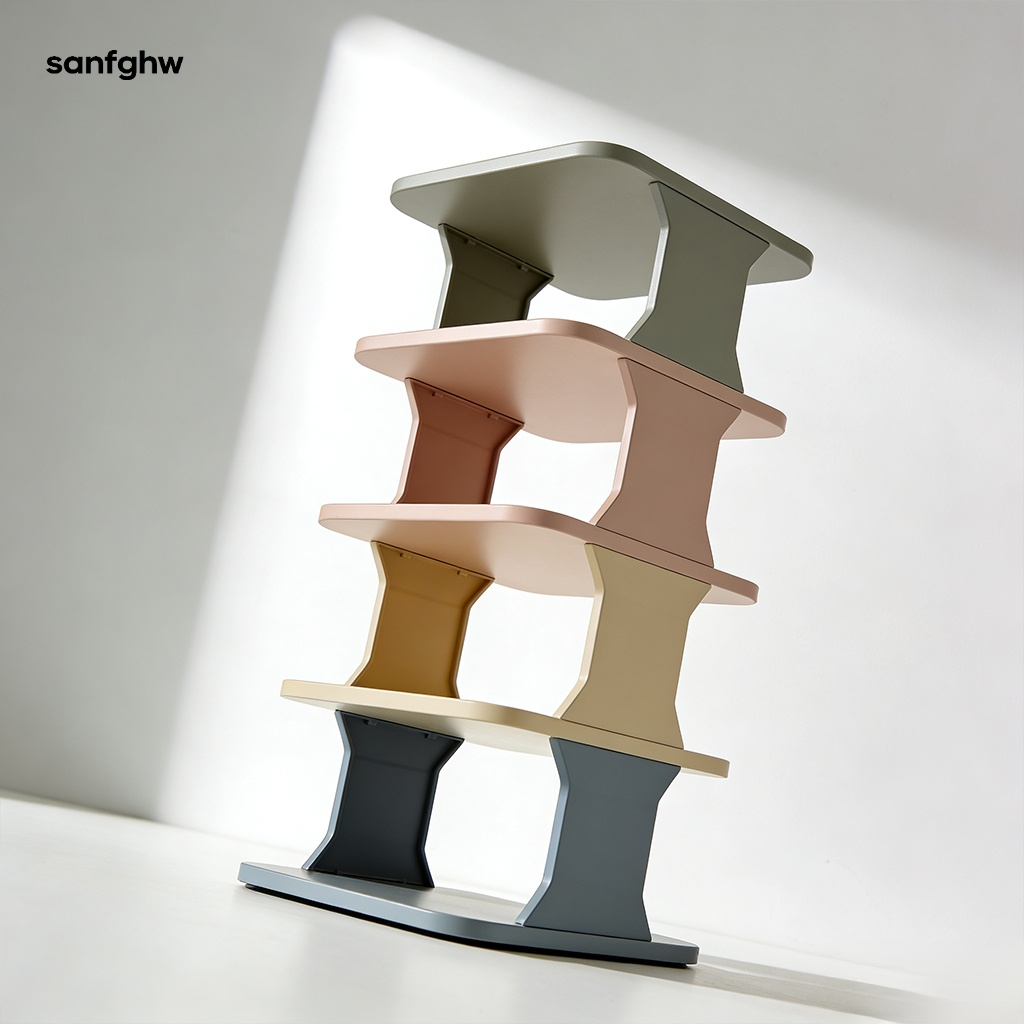 Einfaches mehrstöckiges Schuhregal