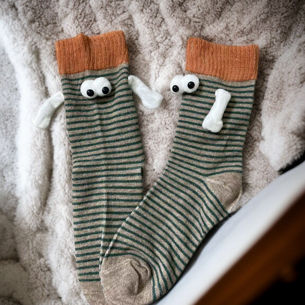 牵手カラフル磁気付きペアソックス 女性用ドーパミンカラー中筒ソックス