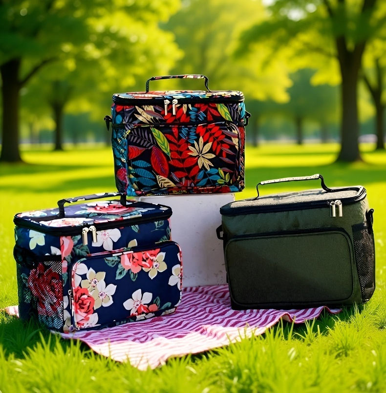 Detalle del interior aislante de la bolsa térmica Oxford