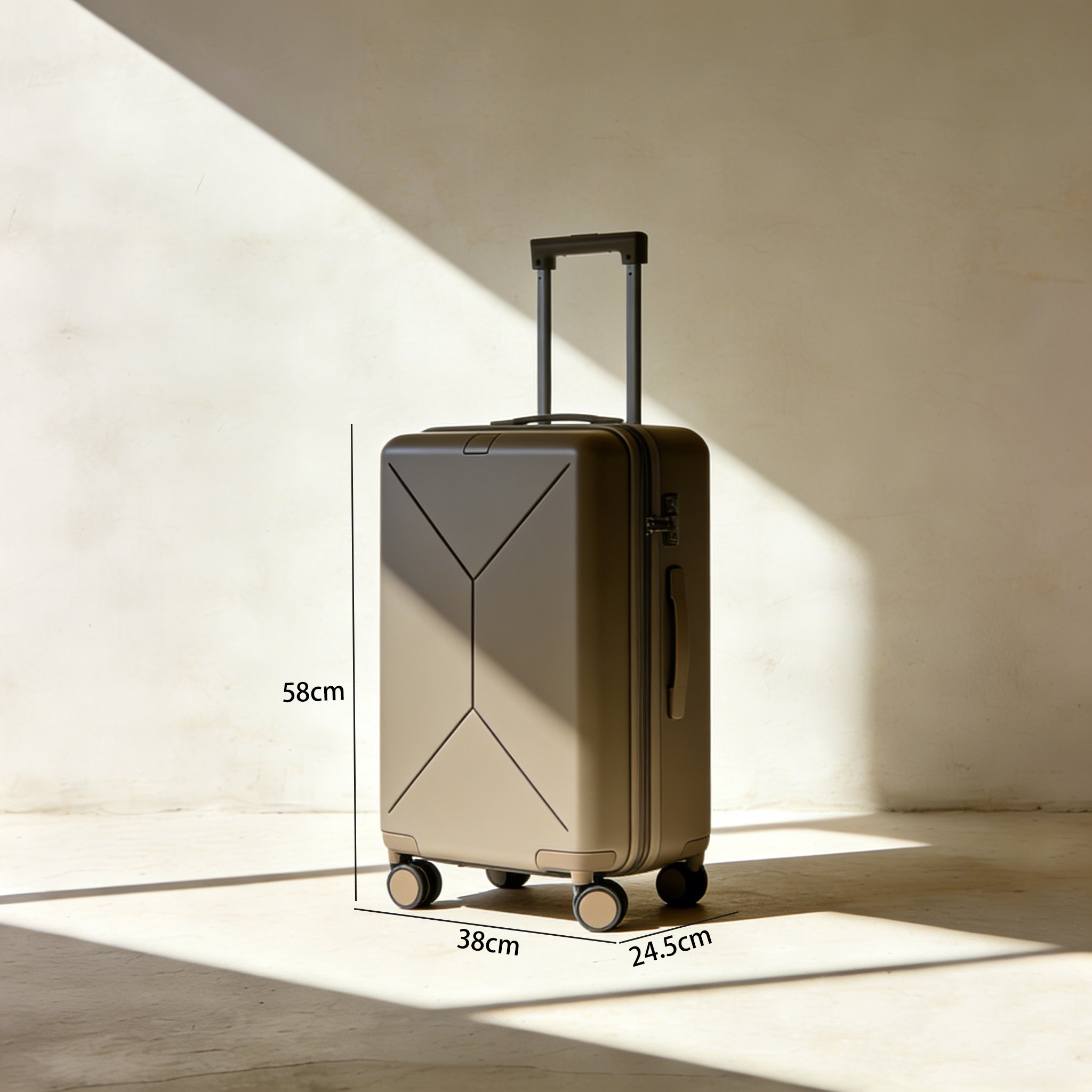 超軽量スーツケースの持ち手部分