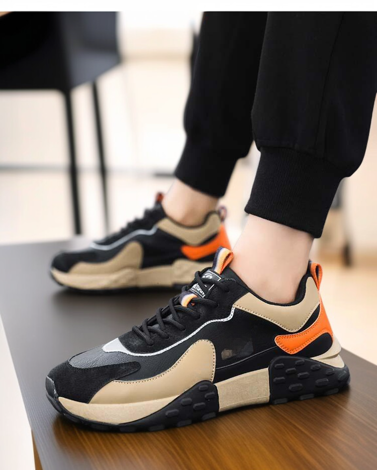 男士增高鞋透氣材質特寫