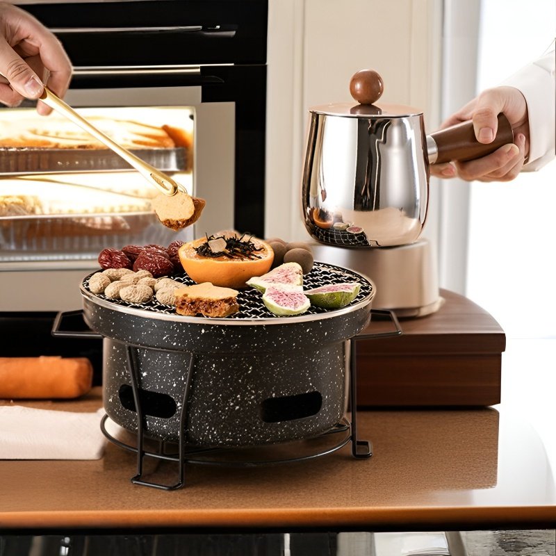 屋外暖炉、お茶作りグリル、バーベキューコンロセット、家族サイズの屋内暖房木炭コンロ、肉焼き木炭コンロ。