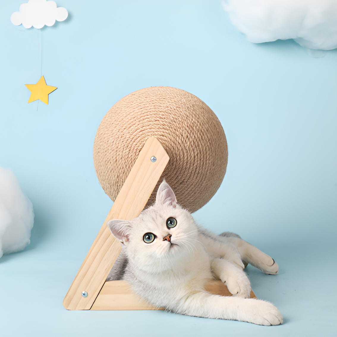 Katzenkratzball aus Sisal für Kratzbretter – langlebiges Katzenspielzeug ohne Abfall