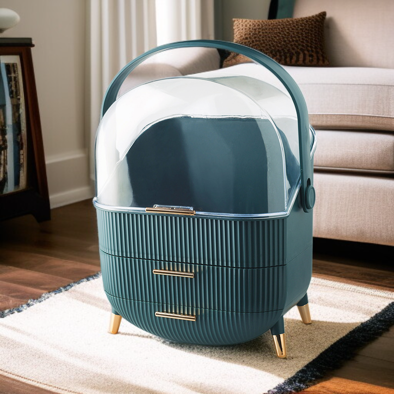 방진 방수 뚜껑이 있는 화장품 수납함