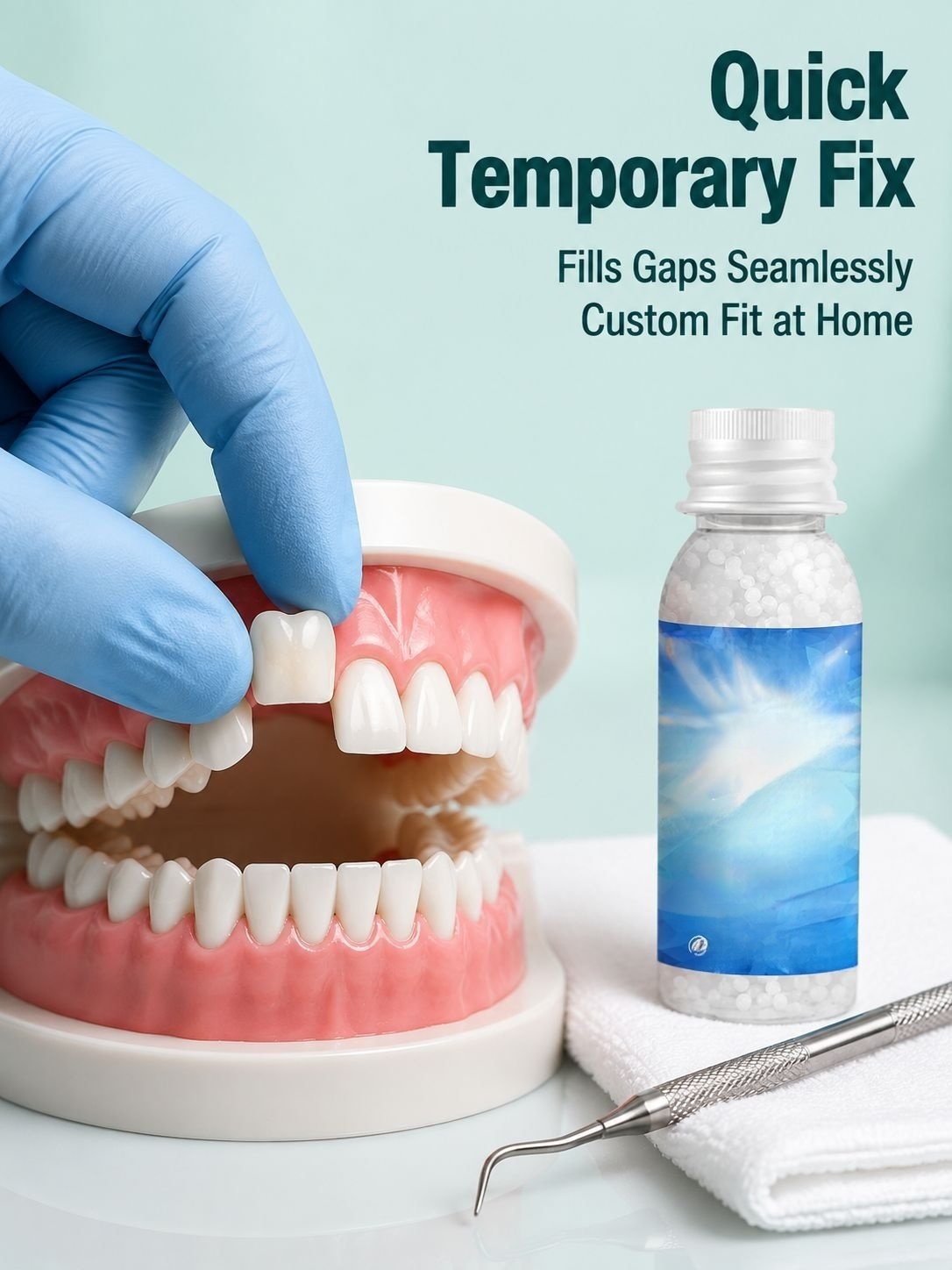 Denture Fix Gel Temporary Fillings Party Makeup Shaping Set