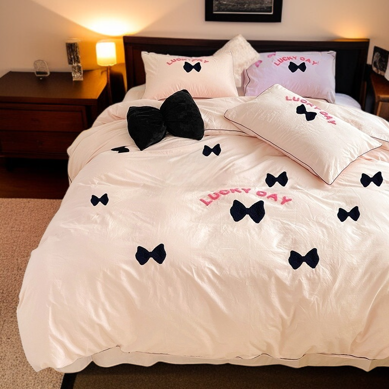 洗濯綿寝具少女ハート布団カバー学生寮寝具セット