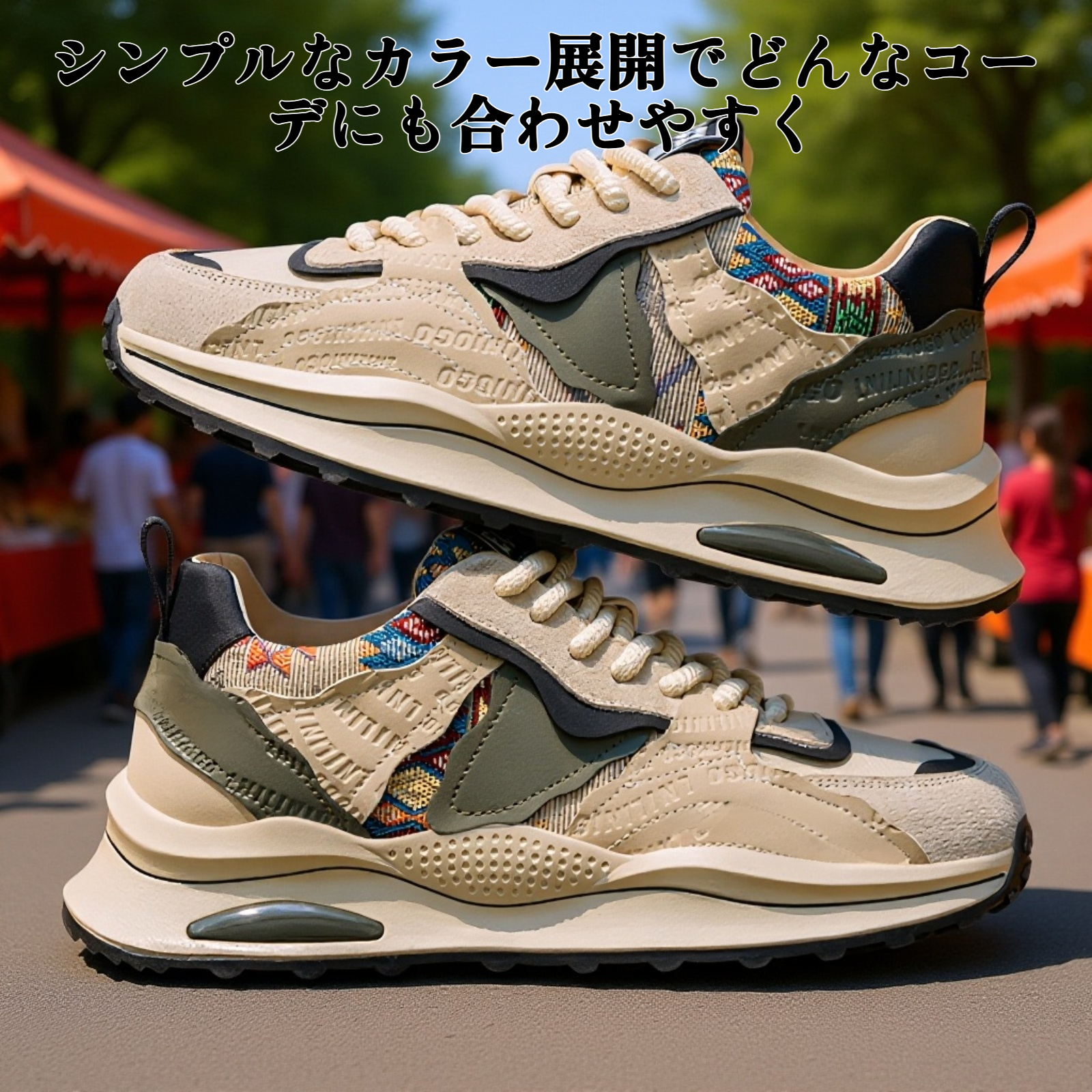 トレンド感と汎用性に優れたチャンキースニーカー