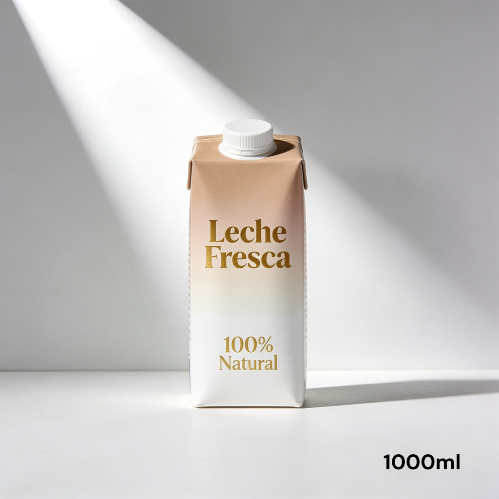 Botellas de leche fresca para toda la familia