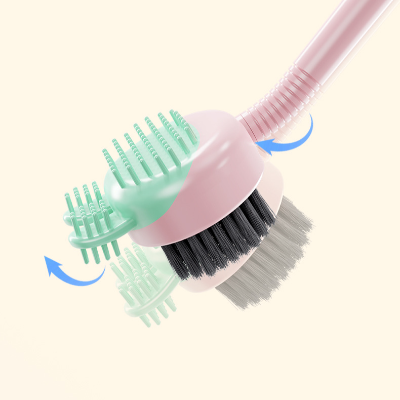 흡착식 액체 겸용 2 in 1 변기 브러쉬