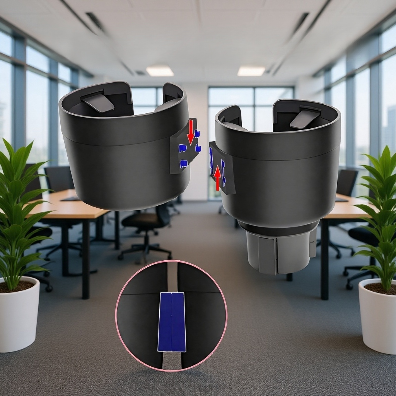 확장형 선반 컵 홀더