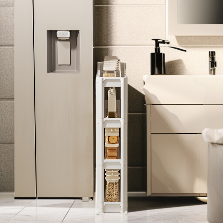 Estante móvil multifuncional para baño