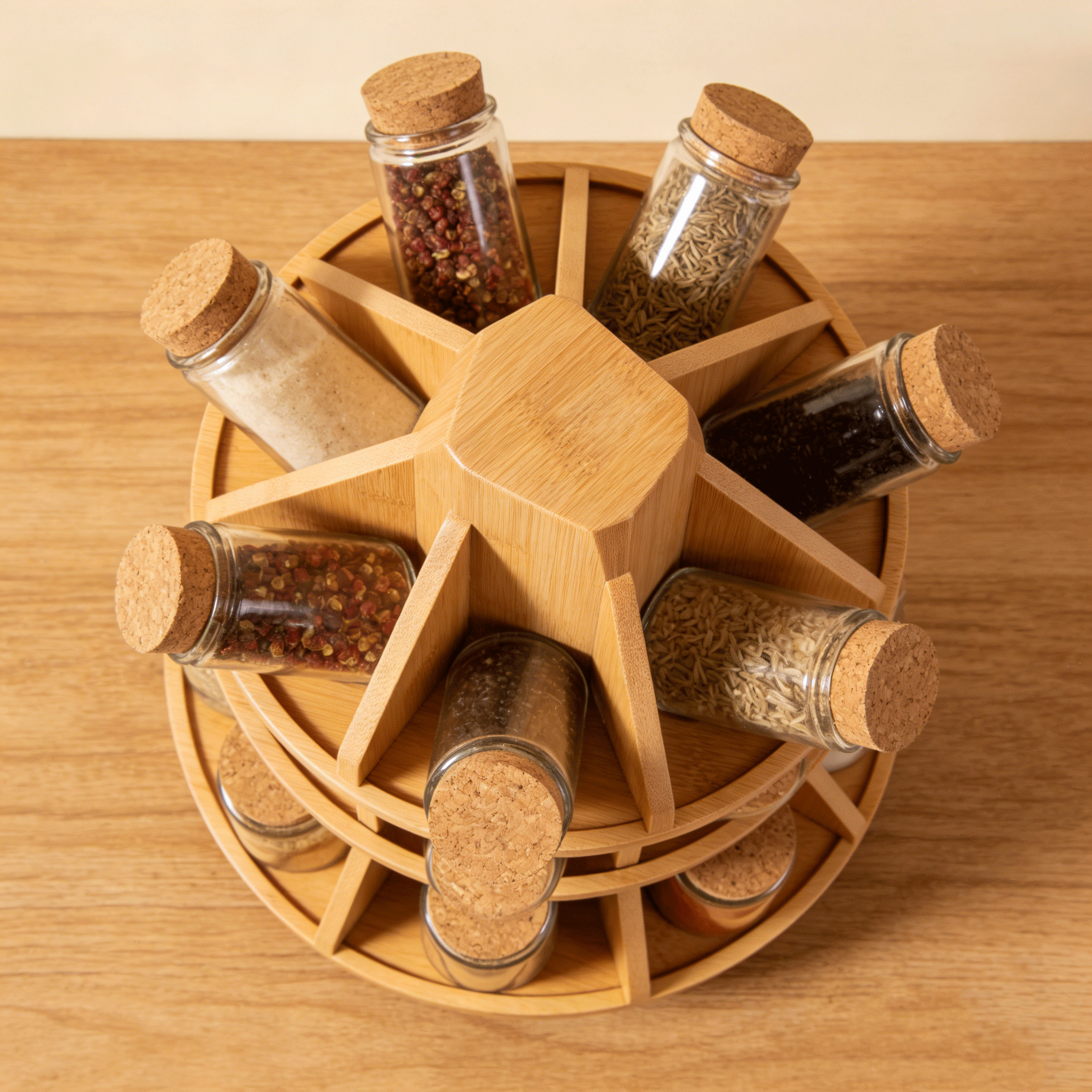 三層收納台360度旋轉功能特寫