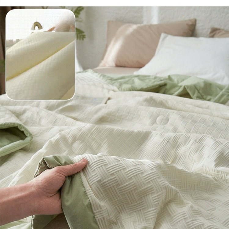 Cool and comfortable summer essential waffle blanket