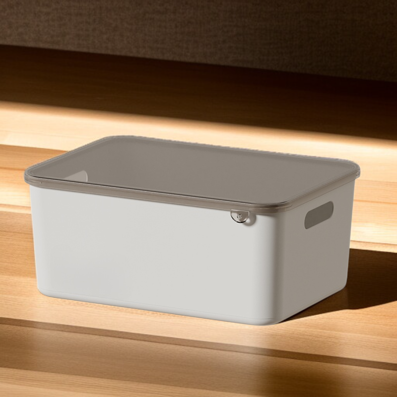 صناديق تخزين بلاستيكية بسعة كبيرة لترتيب المنزل