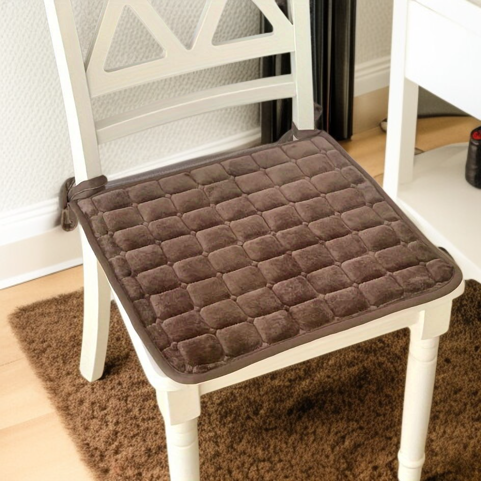 Home dining chair cushion with strap