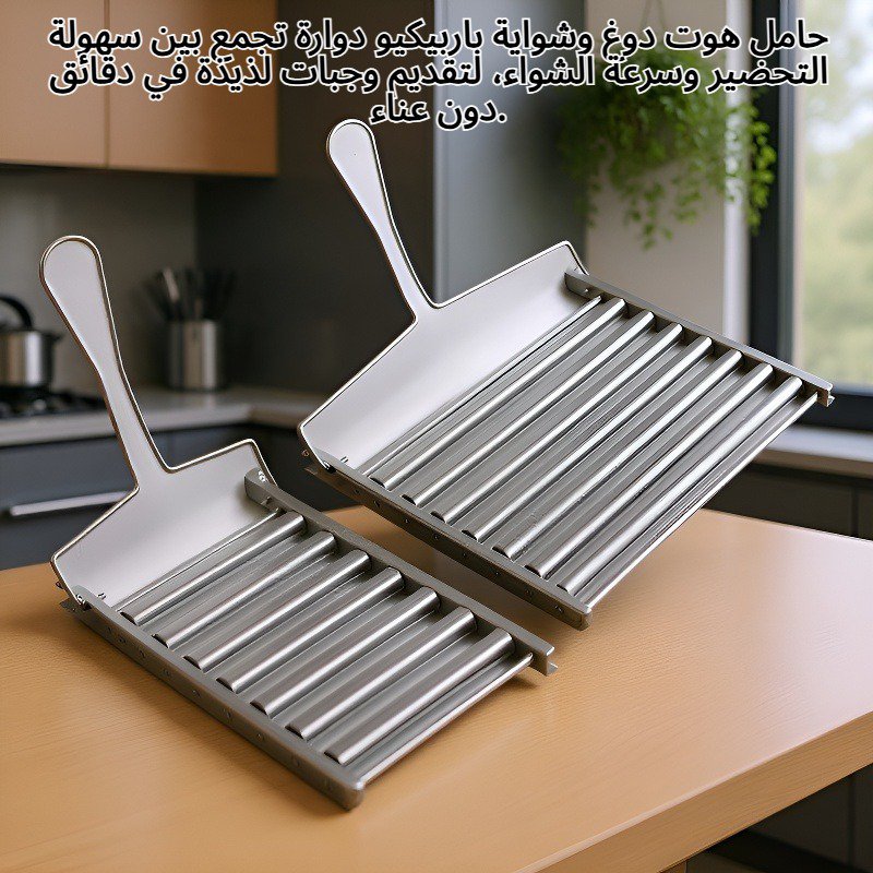 حامل هوت دوغ، شواية باربيكيو دوارة