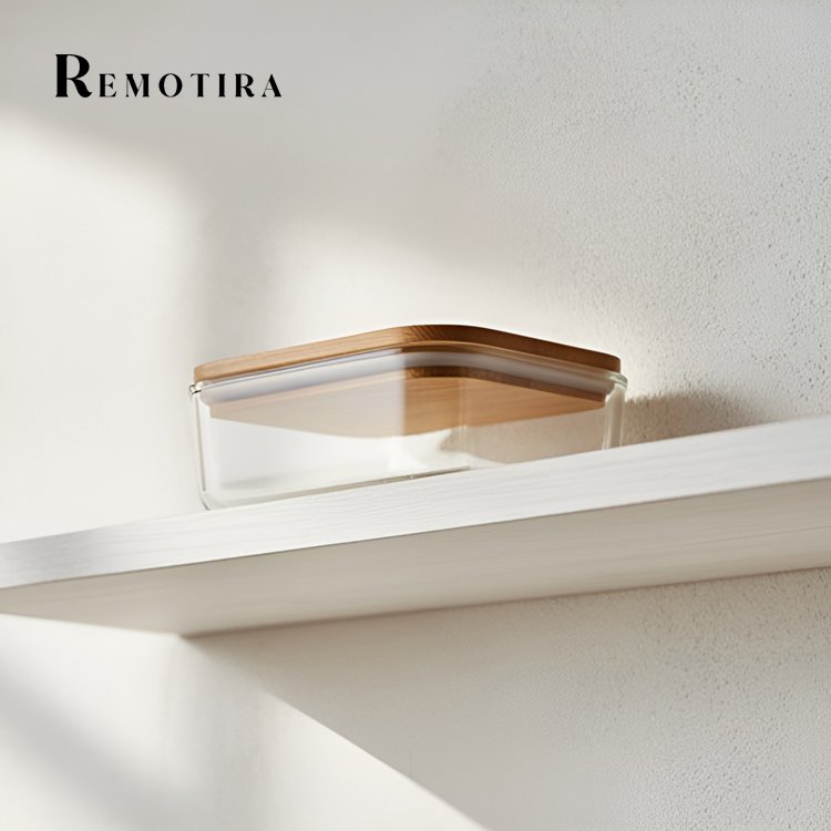 수납 공간을 정리하는 투명 박스